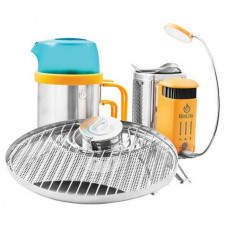 Горелка твердотопливная с зарядным устройством для гаджетов Biolite CampStove 2 Bundle Silver/Orange (BLT CSX2001)