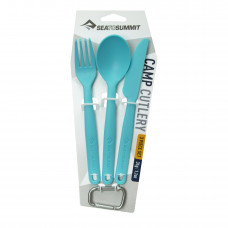 Набор ложка, вилка, нож Sea to Summit Camp Cutlery Set Pacific Blue (STS ACUTLPB)