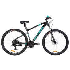 Велосипед 29" Optimabikes F-1 AM 14G DD рама-18" Al черно-бирюзовый (м) 2019 (OPS-OP-29-072)