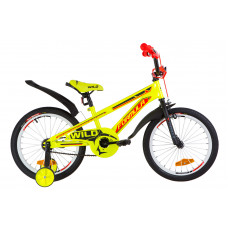 Велосипед 18" Formula WILD усилен. рама-9" St желто-оранжевый с крылом Pl 2019 (OPS-FRK-18-030)