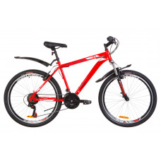 Велосипед 26" Discovery TREK AM 14G DD рама-18" St красный с крылом Pl 2019 (OPS-DIS-26-165)