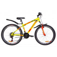 Велосипед 26" Discovery TREK AM 14G Vbr рама-13" St желтый (м) с крылом Pl 2019 (OPS-DIS-26-169)