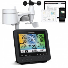 Метеостанция Bresser Weather Center Wi-Fi 5-in-1 Profi Sensor Black