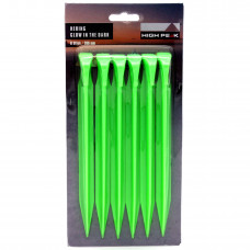 Кілки High Peak Glow in the Dark ABS Peg 20 см 6 шт. Luminous Green (42202)