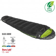 Спальный мешок High Peak Black Arrow/+4°C Dark Grey/Green Left (23059)