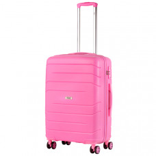 Чемодан TravelZ Big Bars (M) Pink