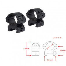 Аксессуары Hawke Кольца Matchmount 1"/Weaver/Low