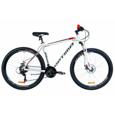 Велосипед 27.5" Optimabikes MOTION AM 14G DD рама-17" Al бело-красно-черный 2019 (OPS-OP-27.5-038)