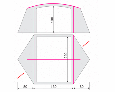 Схема палатки Bravo 2
